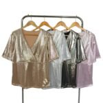 Blusa Foil Metalizada